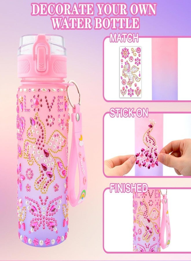 Coosilion Valentines Day Gifts for Girls 5 6 7 8 9 10 11 Years-Decorate Your Own Water Bottle Kits for Girls, DIY Drinking Bottle Arts Crafts for Teen Kids Ages 4-12, School Birthday Easter Gifts with Sticker - Image 5
